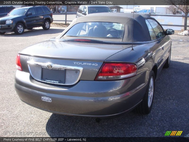 Graphite Metallic / Dark Slate Gray 2005 Chrysler Sebring Touring Convertible