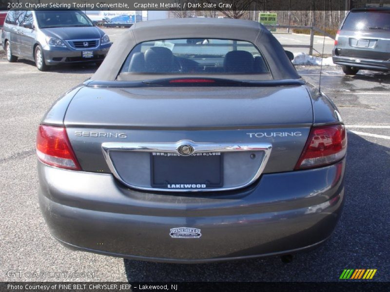 Graphite Metallic / Dark Slate Gray 2005 Chrysler Sebring Touring Convertible