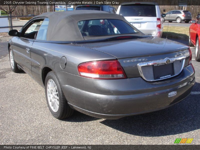 Graphite Metallic / Dark Slate Gray 2005 Chrysler Sebring Touring Convertible