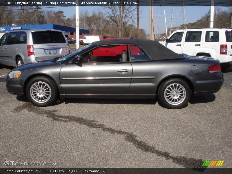 Graphite Metallic / Dark Slate Gray 2005 Chrysler Sebring Touring Convertible