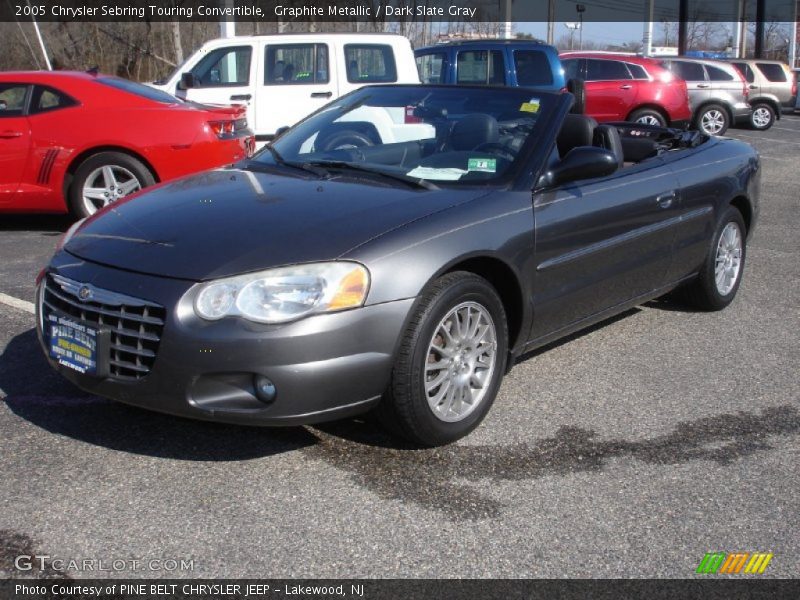 Graphite Metallic / Dark Slate Gray 2005 Chrysler Sebring Touring Convertible
