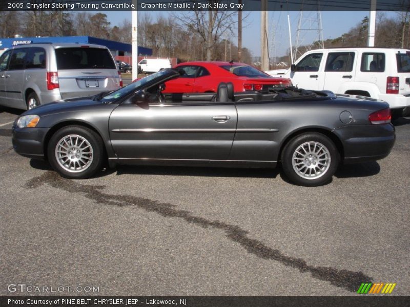 Graphite Metallic / Dark Slate Gray 2005 Chrysler Sebring Touring Convertible