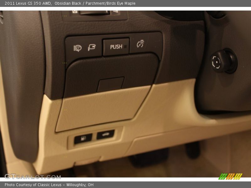 Obsidian Black / Parchment/Birds Eye Maple 2011 Lexus GS 350 AWD