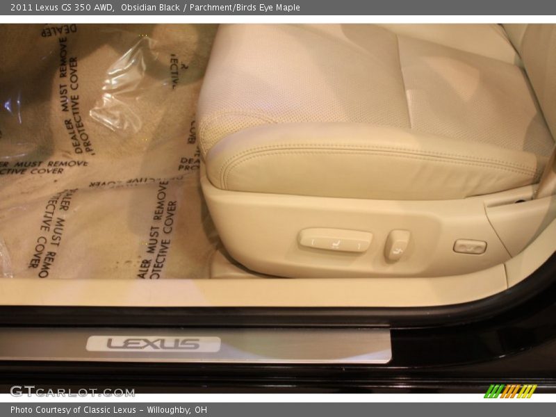 Obsidian Black / Parchment/Birds Eye Maple 2011 Lexus GS 350 AWD