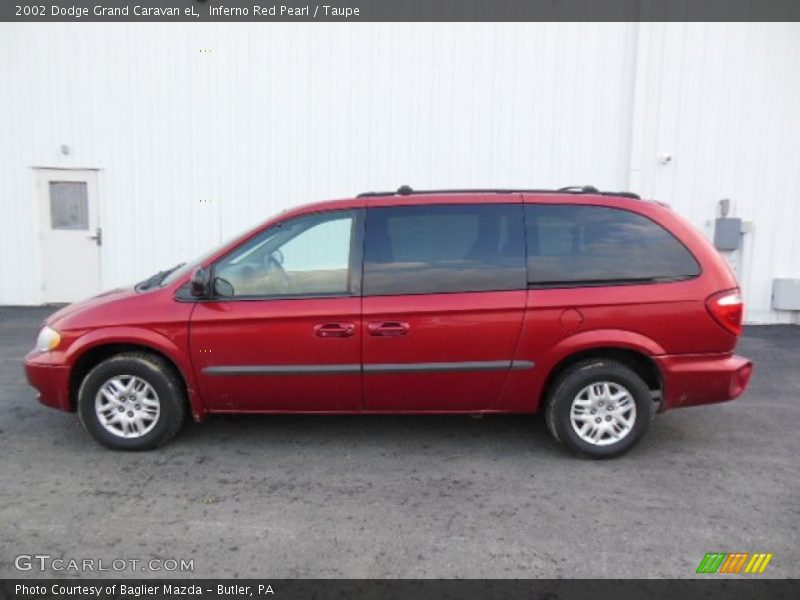 Inferno Red Pearl / Taupe 2002 Dodge Grand Caravan eL