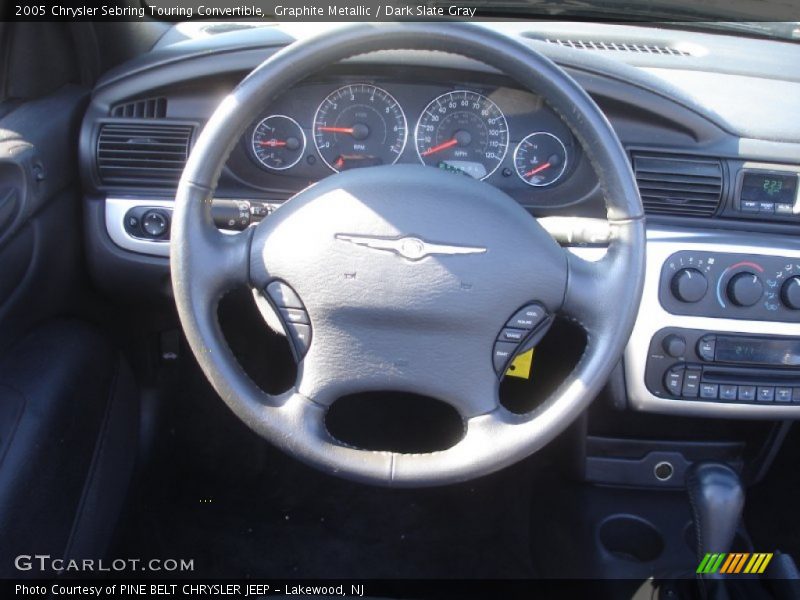 Graphite Metallic / Dark Slate Gray 2005 Chrysler Sebring Touring Convertible