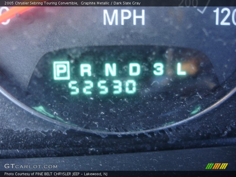 Graphite Metallic / Dark Slate Gray 2005 Chrysler Sebring Touring Convertible