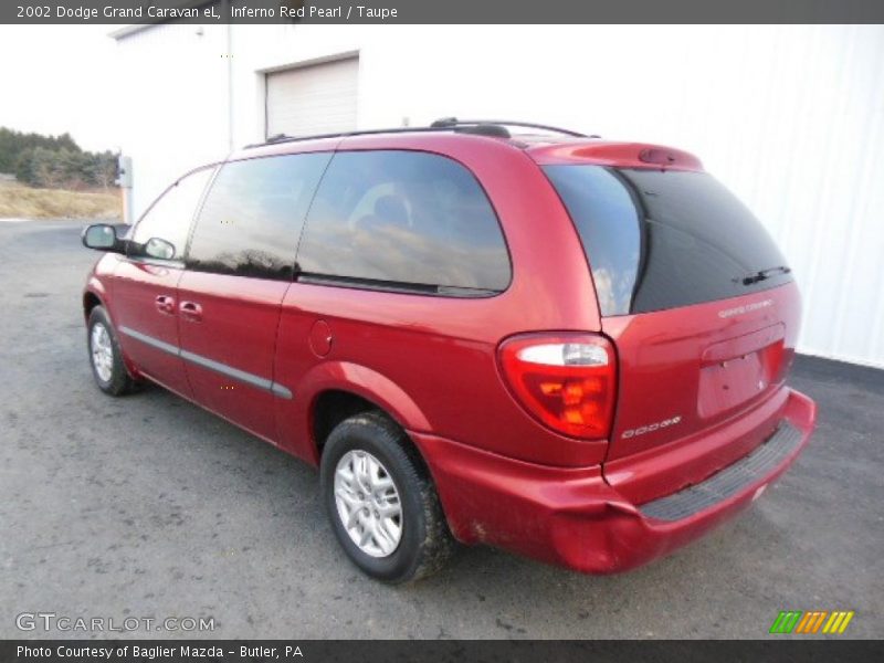 Inferno Red Pearl / Taupe 2002 Dodge Grand Caravan eL