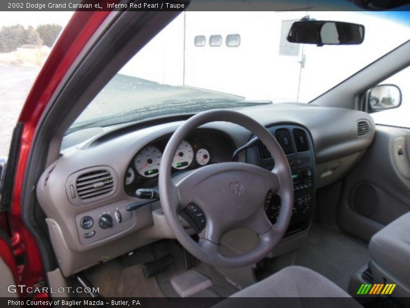 Inferno Red Pearl / Taupe 2002 Dodge Grand Caravan eL