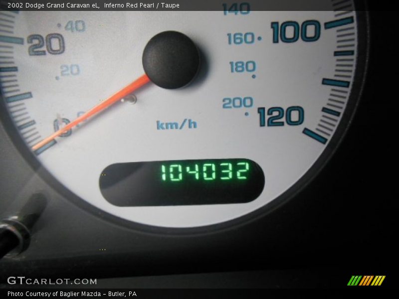 Inferno Red Pearl / Taupe 2002 Dodge Grand Caravan eL