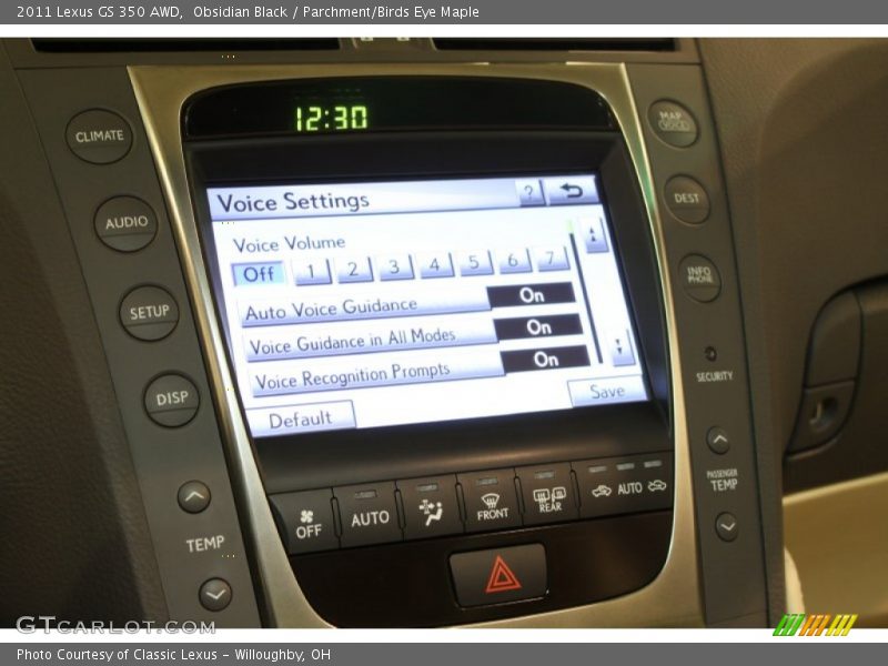 Obsidian Black / Parchment/Birds Eye Maple 2011 Lexus GS 350 AWD
