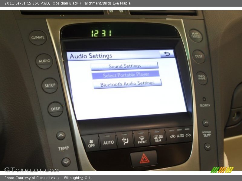 Obsidian Black / Parchment/Birds Eye Maple 2011 Lexus GS 350 AWD