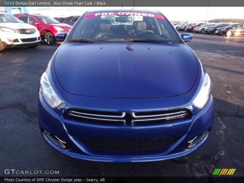 Blue Streak Pearl Coat / Black 2013 Dodge Dart Limited