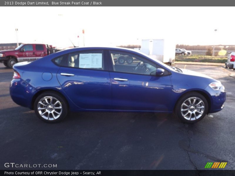 Blue Streak Pearl Coat / Black 2013 Dodge Dart Limited