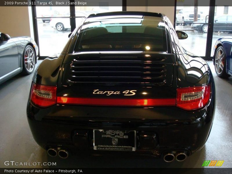 Black / Sand Beige 2009 Porsche 911 Targa 4S