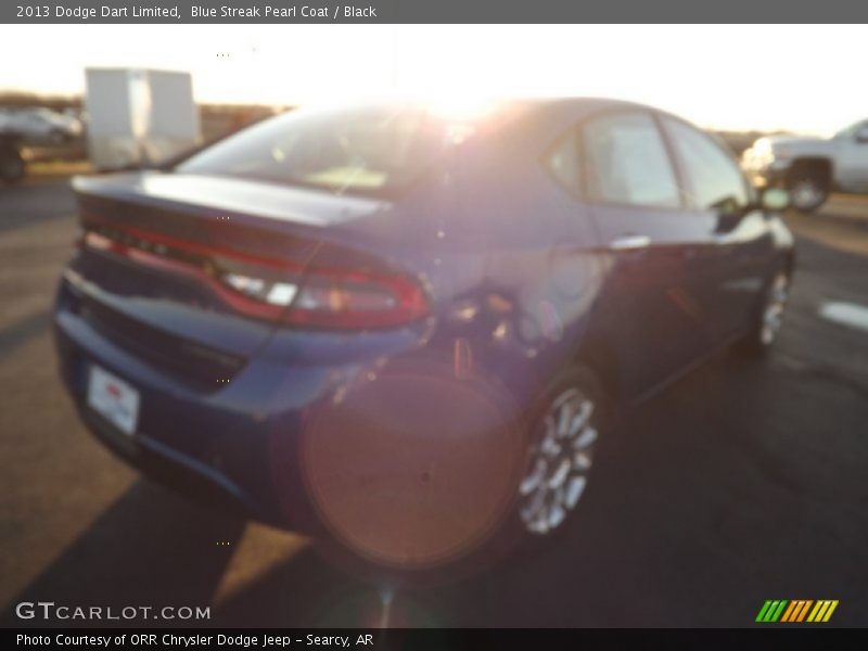 Blue Streak Pearl Coat / Black 2013 Dodge Dart Limited