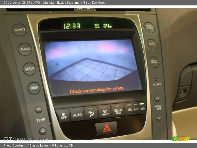 Obsidian Black / Parchment/Birds Eye Maple 2011 Lexus GS 350 AWD