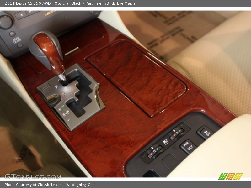 Obsidian Black / Parchment/Birds Eye Maple 2011 Lexus GS 350 AWD