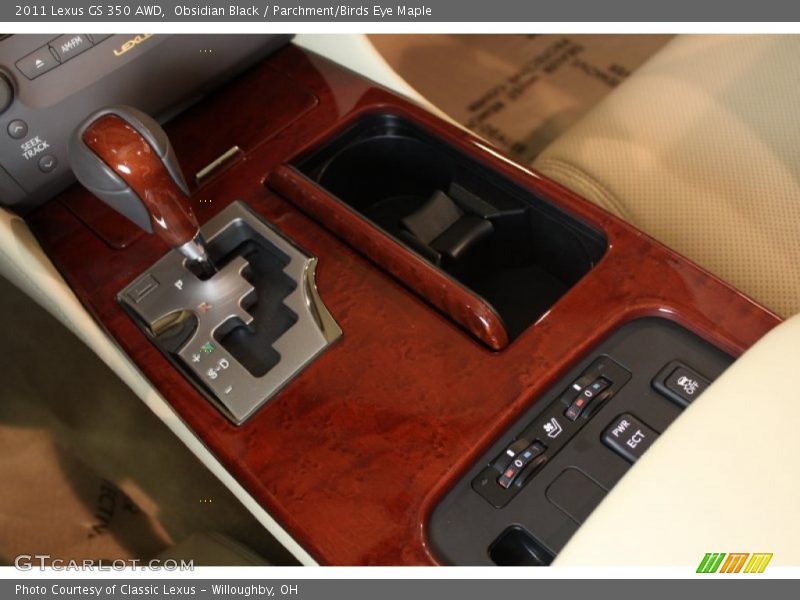 Obsidian Black / Parchment/Birds Eye Maple 2011 Lexus GS 350 AWD