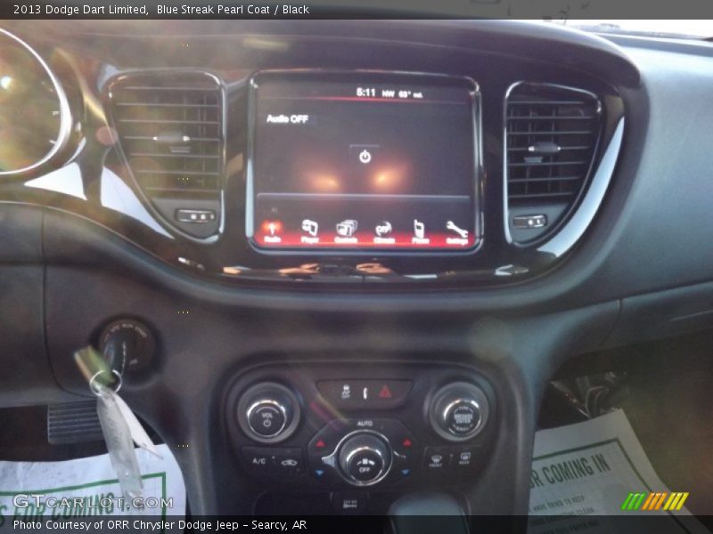 Blue Streak Pearl Coat / Black 2013 Dodge Dart Limited