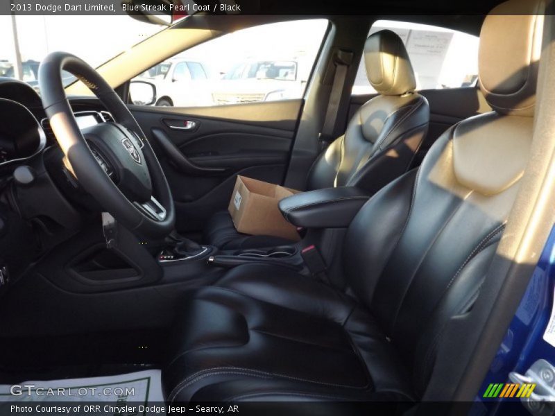 Blue Streak Pearl Coat / Black 2013 Dodge Dart Limited