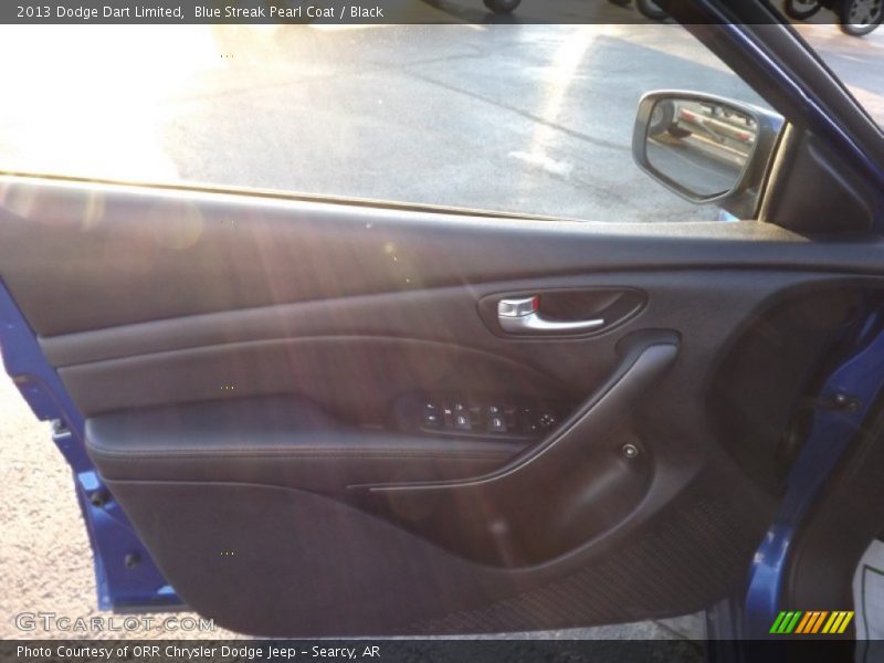 Blue Streak Pearl Coat / Black 2013 Dodge Dart Limited