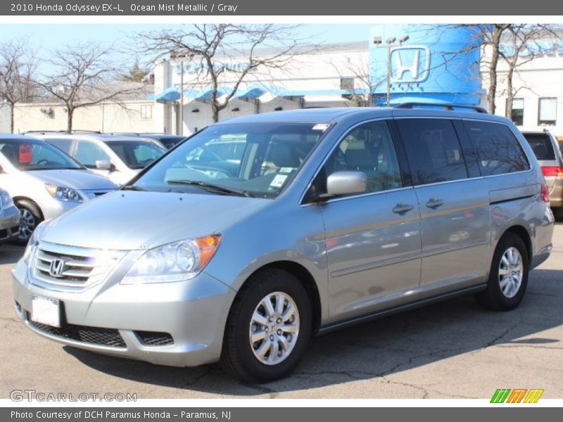 Ocean Mist Metallic / Gray 2010 Honda Odyssey EX-L