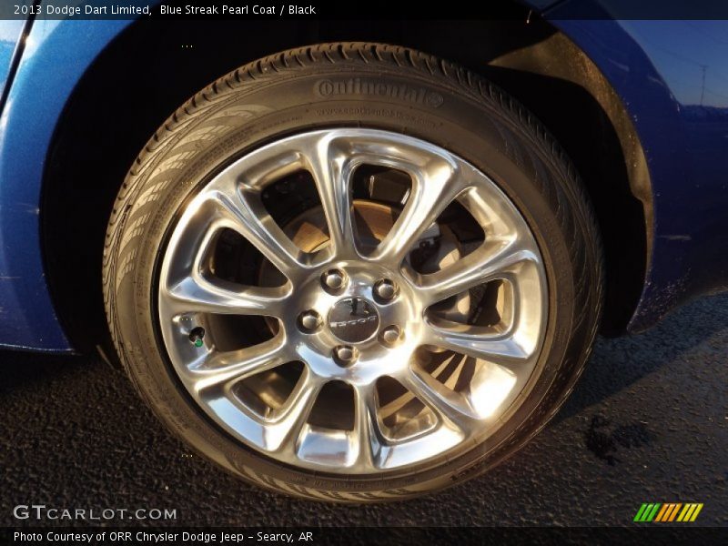 Blue Streak Pearl Coat / Black 2013 Dodge Dart Limited
