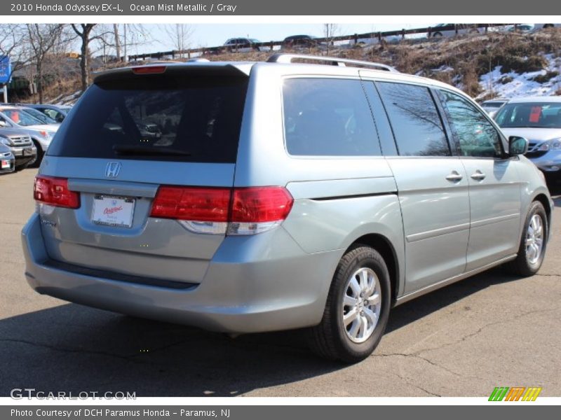 Ocean Mist Metallic / Gray 2010 Honda Odyssey EX-L