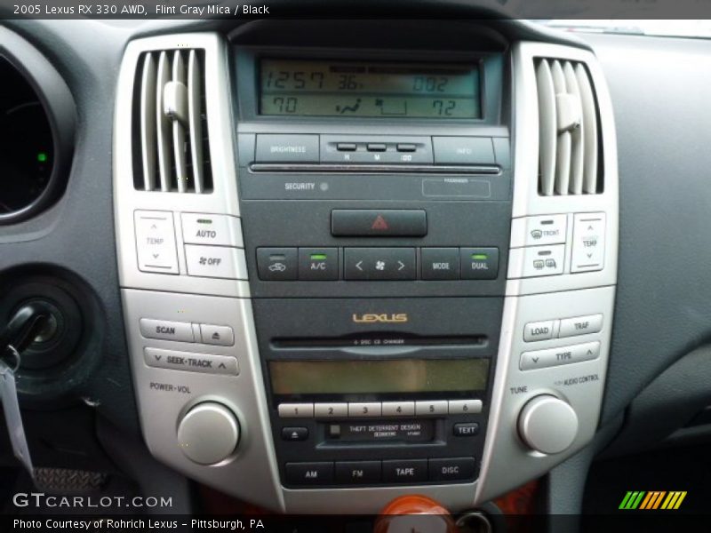 Flint Gray Mica / Black 2005 Lexus RX 330 AWD