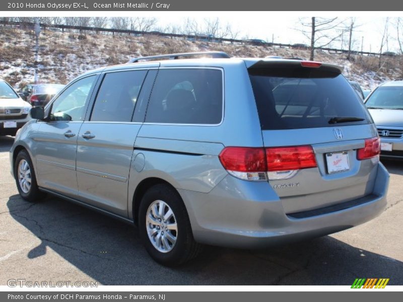 Ocean Mist Metallic / Gray 2010 Honda Odyssey EX-L