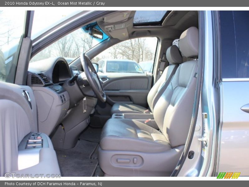 Ocean Mist Metallic / Gray 2010 Honda Odyssey EX-L