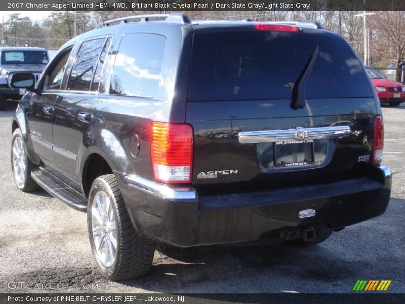 Brilliant Black Crystal Pearl / Dark Slate Gray/Light Slate Gray 2007 Chrysler Aspen Limited HEMI 4WD