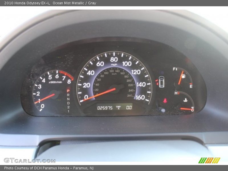 Ocean Mist Metallic / Gray 2010 Honda Odyssey EX-L