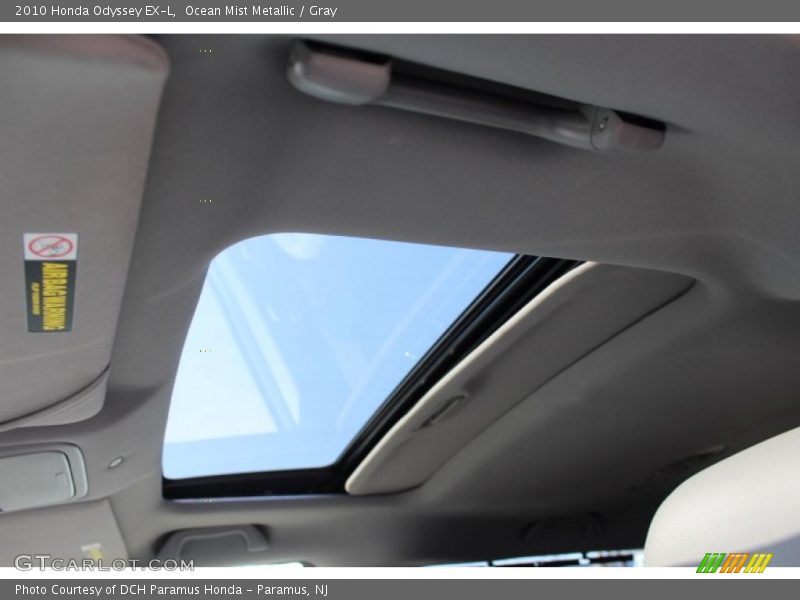 Ocean Mist Metallic / Gray 2010 Honda Odyssey EX-L