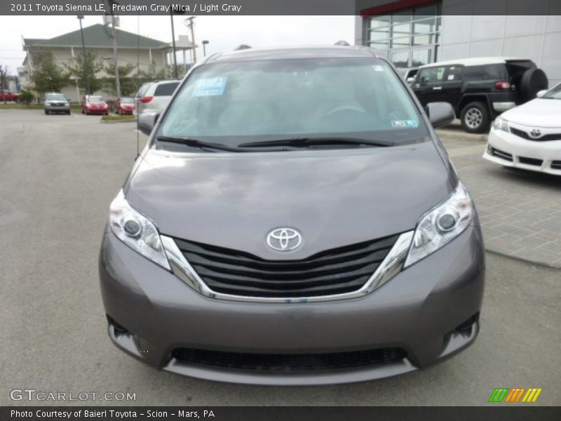 Predawn Gray Mica / Light Gray 2011 Toyota Sienna LE