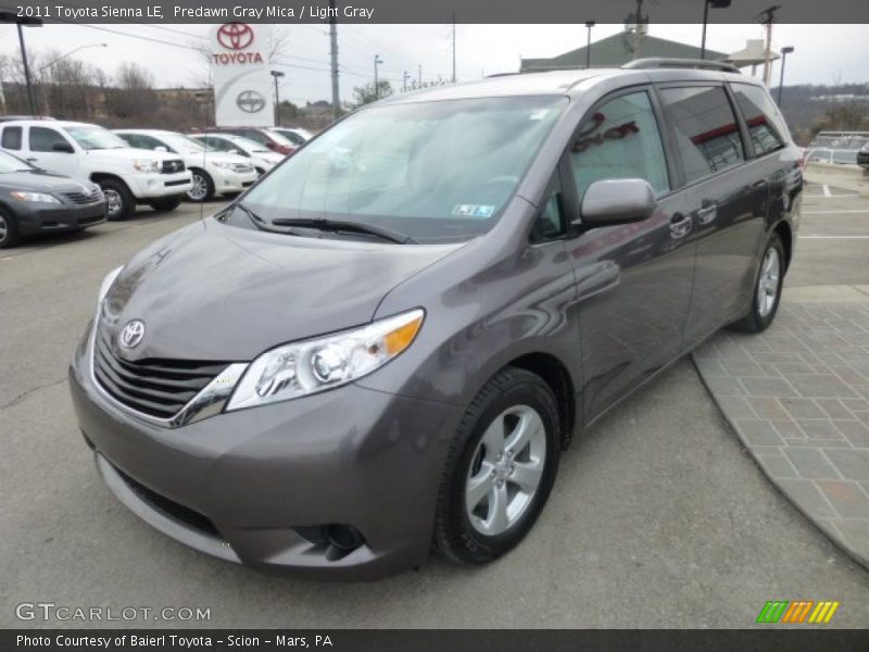 Predawn Gray Mica / Light Gray 2011 Toyota Sienna LE