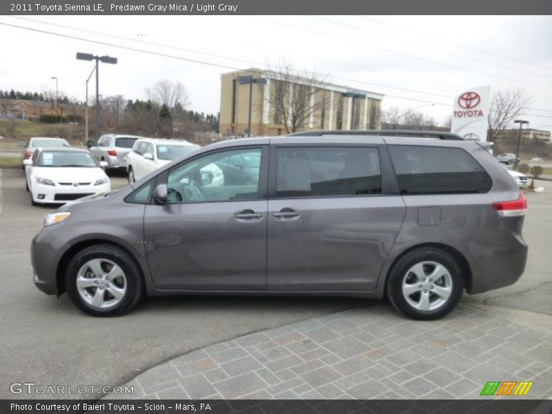 Predawn Gray Mica / Light Gray 2011 Toyota Sienna LE
