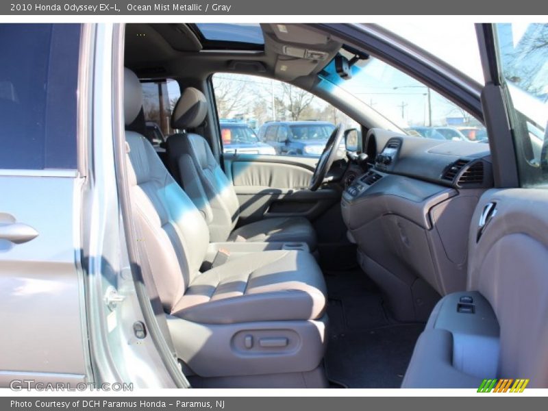 Ocean Mist Metallic / Gray 2010 Honda Odyssey EX-L