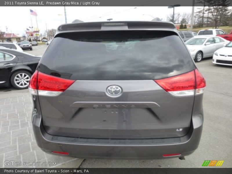 Predawn Gray Mica / Light Gray 2011 Toyota Sienna LE