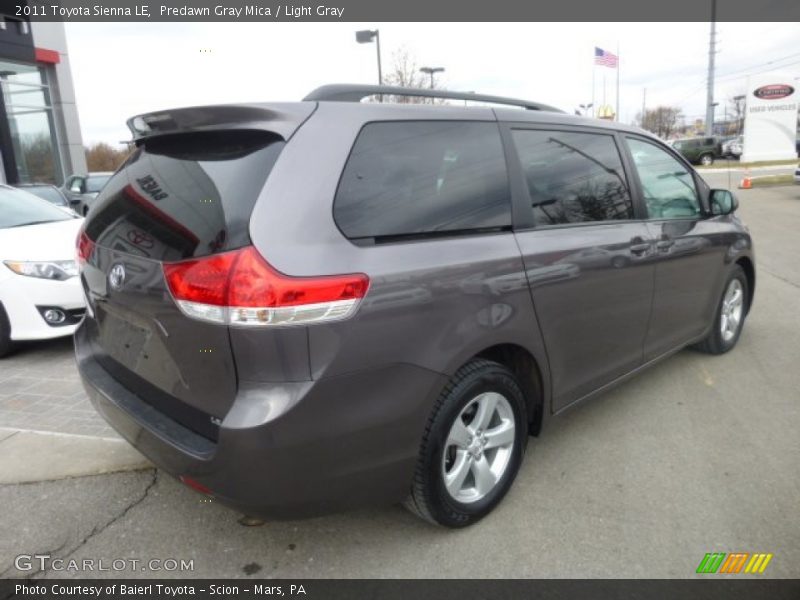 Predawn Gray Mica / Light Gray 2011 Toyota Sienna LE