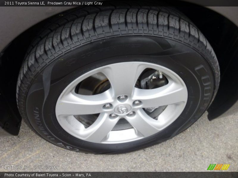 Predawn Gray Mica / Light Gray 2011 Toyota Sienna LE