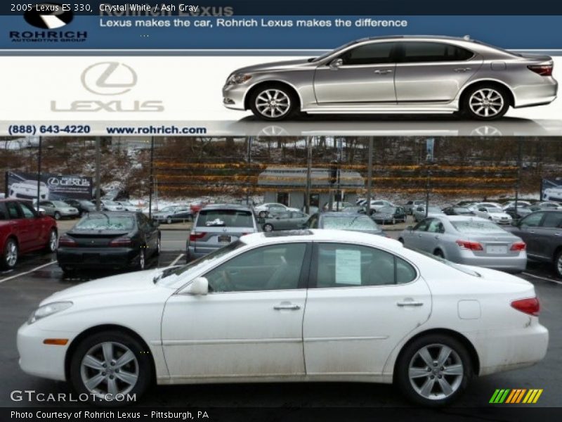 Crystal White / Ash Gray 2005 Lexus ES 330