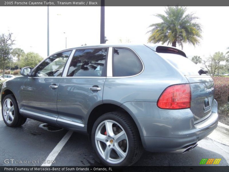 Titanium Metallic / Black 2005 Porsche Cayenne Turbo