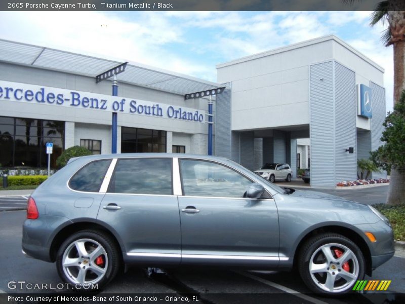 Titanium Metallic / Black 2005 Porsche Cayenne Turbo