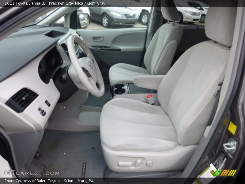 Predawn Gray Mica / Light Gray 2011 Toyota Sienna LE