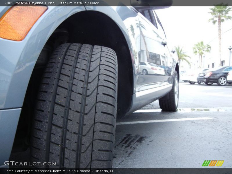 Titanium Metallic / Black 2005 Porsche Cayenne Turbo