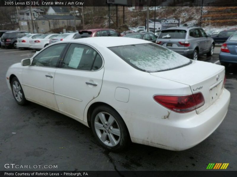 Crystal White / Ash Gray 2005 Lexus ES 330
