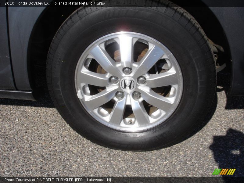 Polished Metal Metallic / Gray 2010 Honda Odyssey EX