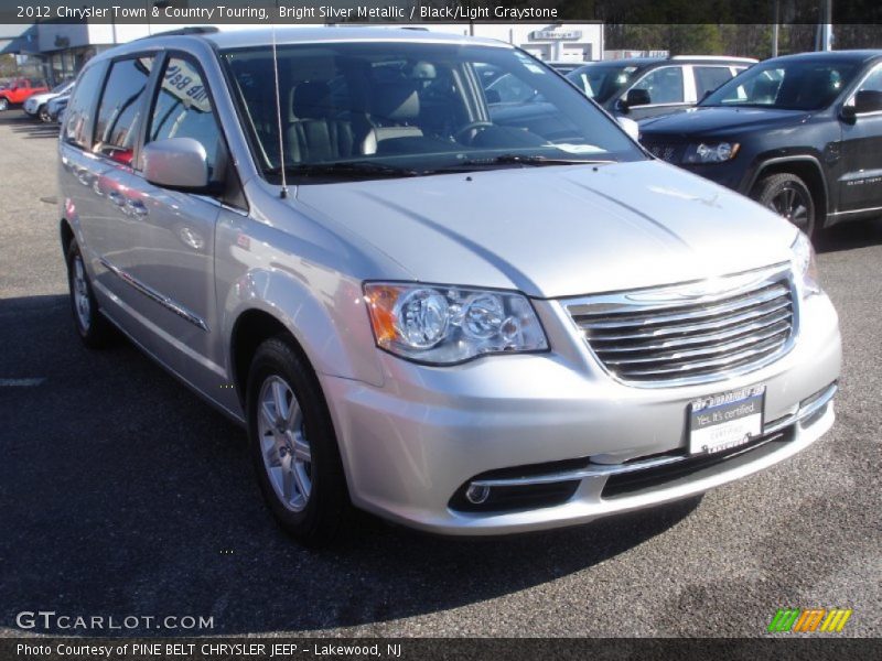 Bright Silver Metallic / Black/Light Graystone 2012 Chrysler Town & Country Touring